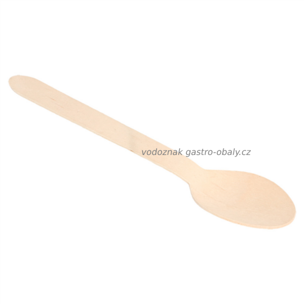 BIO kompostovatelná dřevěná lžíce 160mm (100ks)