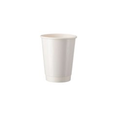 Dvouvrstvý / dvoustěnný papírový kelímek bílý 12oz, 330ml (475ks)