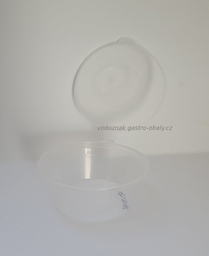 Recyklovatelný kelímek s integr. víčkem 60ml, transparentní PET (1000ks)