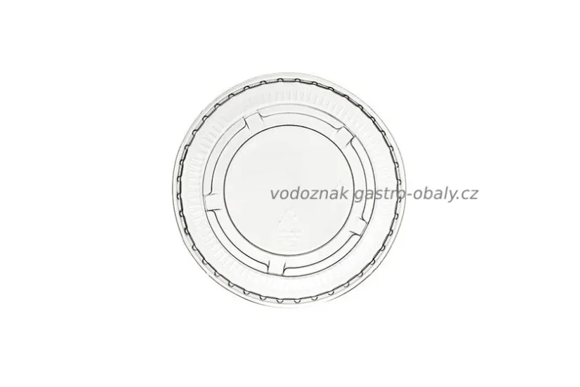 Víčko PET ploché bez otvoru, pro kelímek 2-4 oz POB50-R, POB100-R (3000ks)