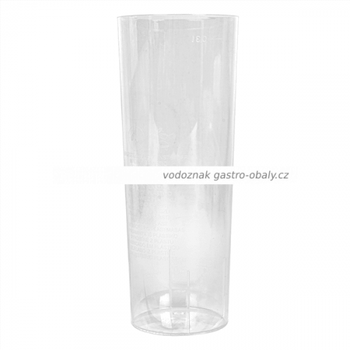 Long drink plastový kelímek PS krystal 300ml transparentní (500ks)