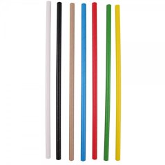 BIO brčko JUMBO 8mm papírové černé 25cm (2100ks)