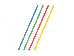 Znovupoužitelné plastové brčko JUMBO mix barev 25cm 8mm (500ks)