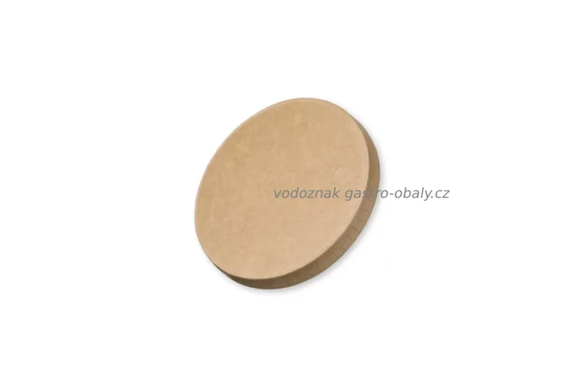 Víčko papírové hnědé na kelímek 5-16oz s průměrem 90mm (1000ks)