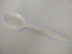 Lžíce bílá PLA BIO, kompostovatelná 180 mm (1000ks)
