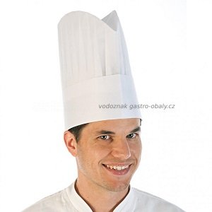Čepice kuchařská bílá Excellent Style (50ks)
