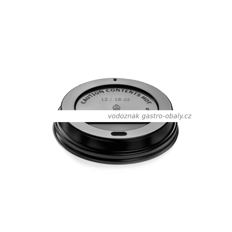 Víčko PS černé ke kelímku na kávu 12/16oz (1000ks)