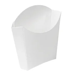 Kapsa na hranolky papírová bílá EKO vel.M, 85x30x75mm (1000ks)