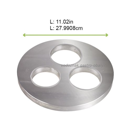 Zatavovací matrice s otvory o průměru 80mm, 90mm, 90mm (1ks)