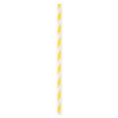 Brčko BIO papírové žluto-bílé 19 cm (100ks)