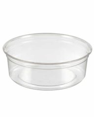 PET miska kulatá transparentní 200/250ml, 117mm (500ks)