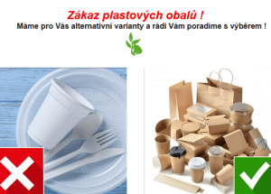 Zákaz jednorázových plastů a plastových obalů ! Pomůžeme Vám s výběrem náhradních variant obalů.
