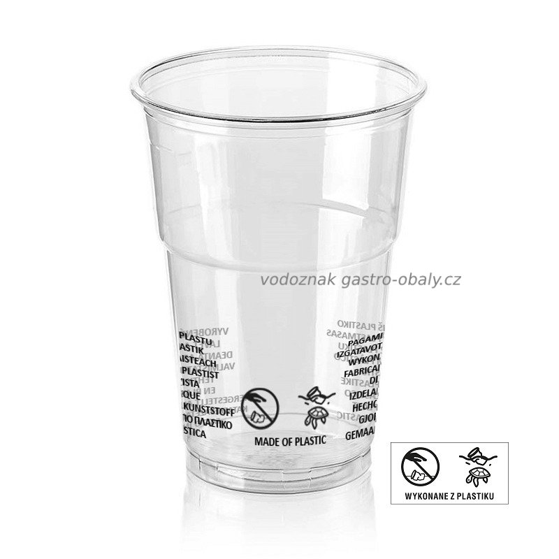 Kelímek rPET 650ml/ryska 500ml transparentní (800ks)