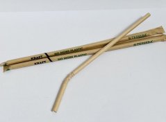 BIO brčko papírové kraft individuálně balené s kloubem 21 cm (500ks)