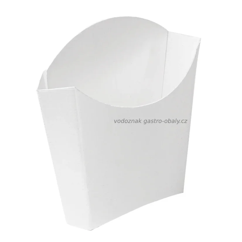 Kapsa na hranolky papírová bílá EKO vel.M, 85x30x75mm (1000ks) Kapsa na hranolky papírová bílá EKO vel.M, 85x30x75mm (1000ks)
