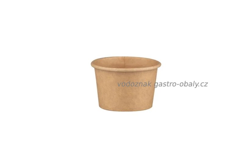 Kelímek papírový hnědý na zmrzlinu 140ml (1000ks)