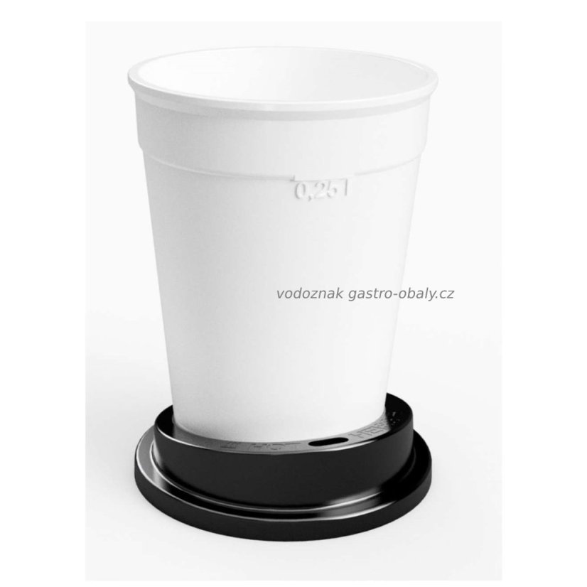 RE-kelímek na kávu, použitelný 800x včetně víčka ryska 250ml (315ks)