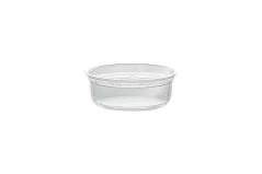 PET miska kulatá transparentní 200/250ml, 117mm (500ks)
