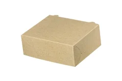 Cukrářská krabice nepromast. hnědá s hliníkem 14x10,5x5cm (257ks)