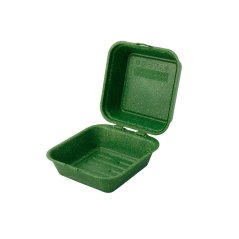 RE- burger box / znovu použitelný 16x15xx8,5 cm zelený (60ks)