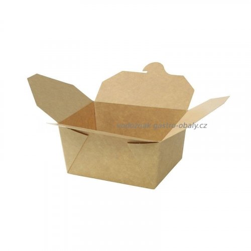 EKO papírová krabička na jídlo/papírový menubox 122x105x60mm (450ks)