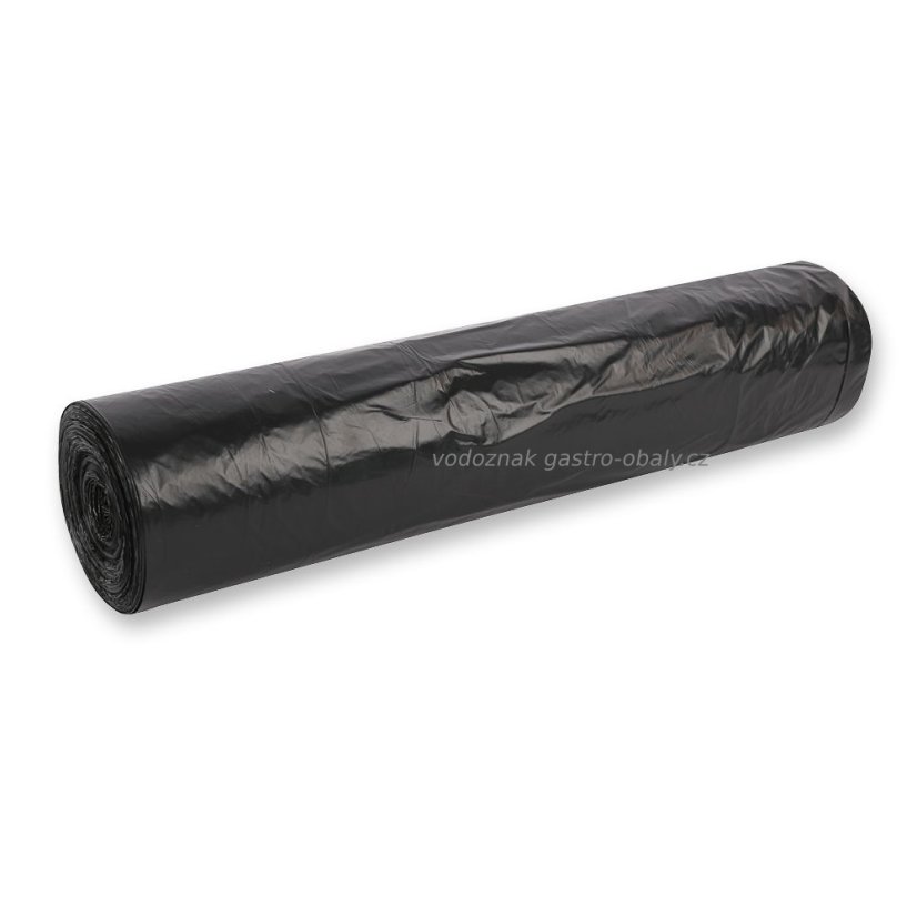 Pytel na odpad 120l, černý v roli 60my, 700x1100mm (250ks)