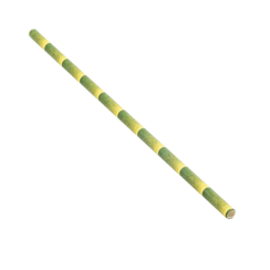 BIO brčko papírové bamboo potisk 21 cm 6mm (3000ks)