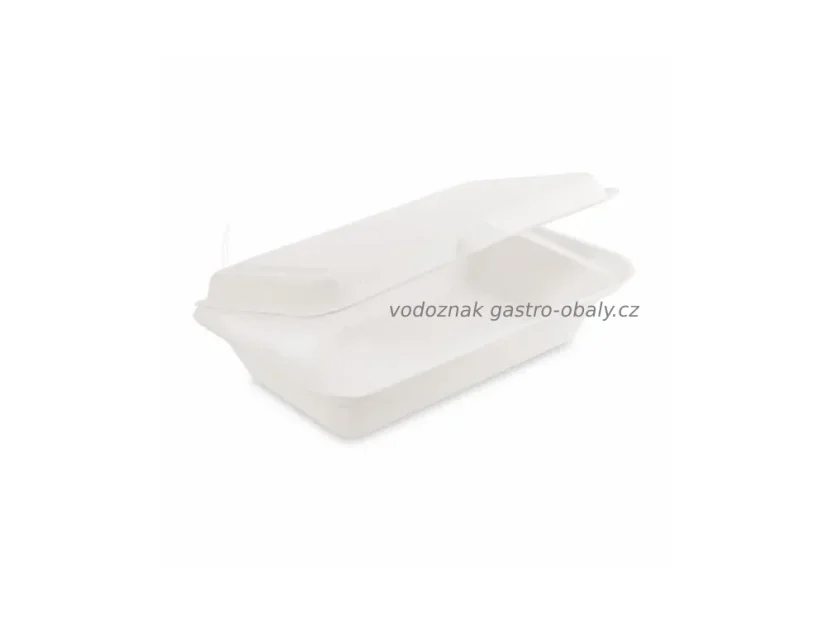 Menubox jednodílný z cukrové třtiny 18x13,5x7cm (500ks)