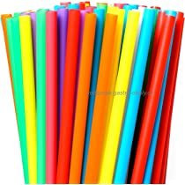 BIO brčko JUMBO papírové mix barev 21 cm 8mm (3150ks)