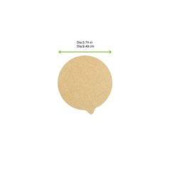 Zatavovací nepromastitelné papírové víčko průměr 9,49cm (1000ks)