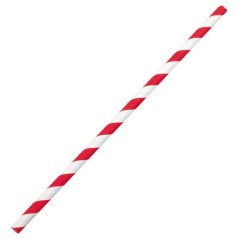 Brčko BIO papírové červeno-bílé 19 cm (100ks)