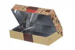 Hliníková alu papírová krabička na bagetu /hot-dog 29x17,4x8cm (80ks)