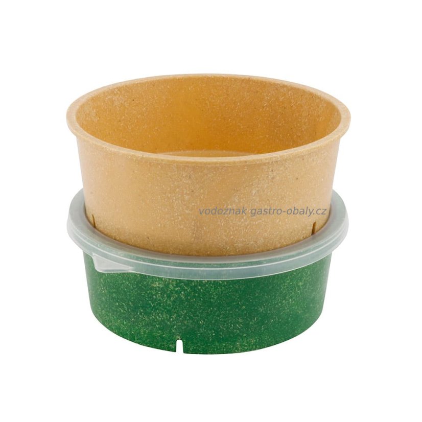 Re-miska / znovu použitelná kulatá 650ml, 150mm karamel-hnědá (60ks)