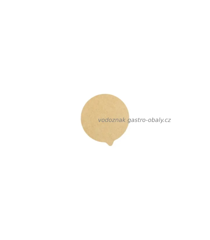 Zatavovací nepromastitelné papírové víčko průměr 8,78cm (1000ks)