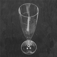 Sklenka plast transparentní na šampaňské 100ml (180ks)
