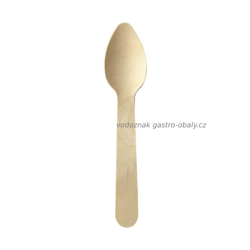 BIO kompostovatelná dřevěná lžíce 160mm (1000ks)