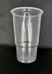 EKO recyklovatelný kelímek PP/PET, ryska 500ml, EU logo (800 ks)