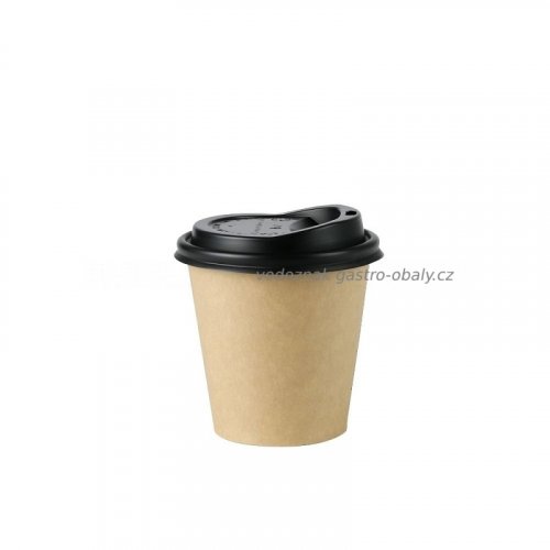 Víčko cPLA černé ke kelímku na kávu 12oz (1000ks)