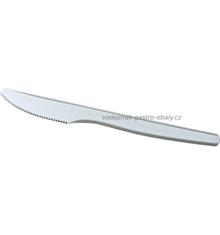 Nůž  kompostovatelný CPLA bílý 165 mm (900ks)