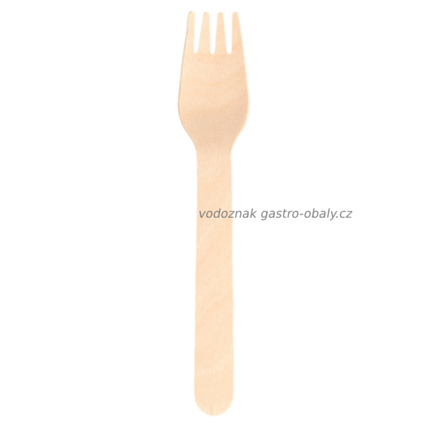 BIO kompostovatelná dřevěná vidlička 160mm (100ks)