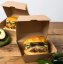 Krabička na hamburger kraft 11,4x11,4x9cm (600ks)