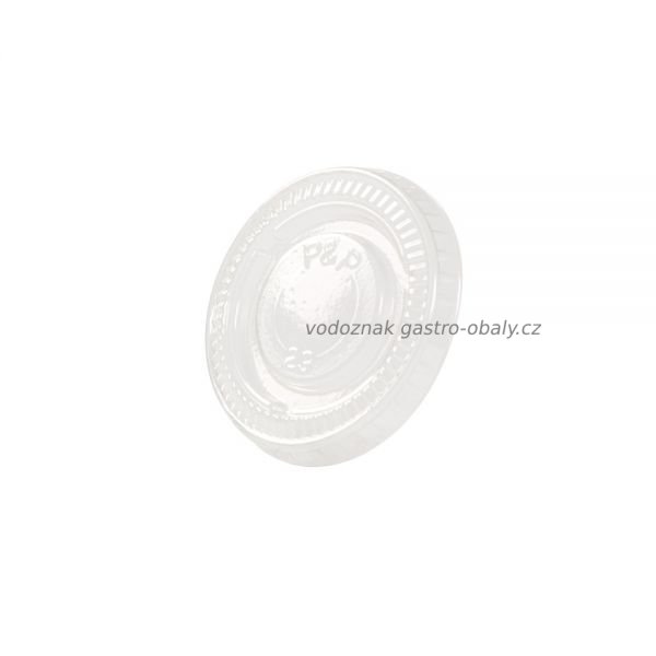 Víčko PLA ploché bez otvoru pro kelímek POPLA100 (5000ks)